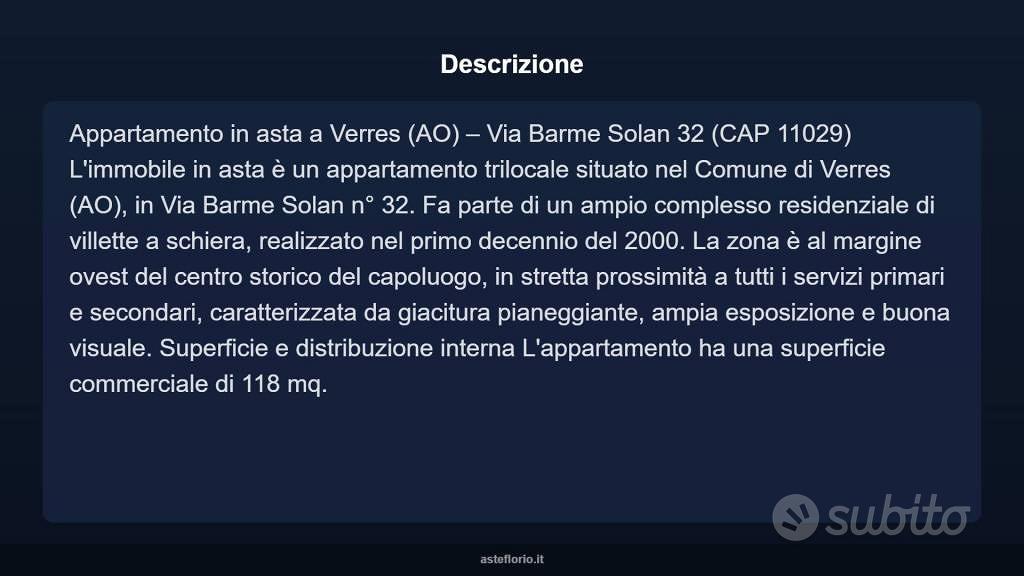 Appartamento – Verrès, Le Baracon - Vista 3