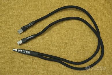 Cavo USB puro argento linea alimentaz. separata