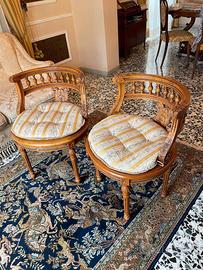 Coppia poltroncine a pozzetto