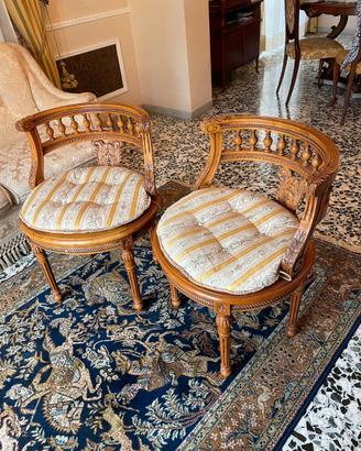 Coppia poltroncine a pozzetto