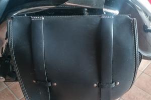 borsa cuoio moto custom