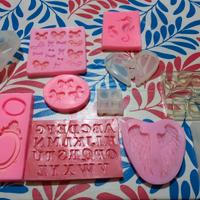 11 Stampi Gomma Siliconica vari soggetti 