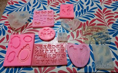 11 Stampi Gomma Siliconica vari soggetti 
