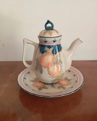 Vaso decorativo con vassoio