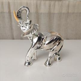 Statua Elefante In Argento