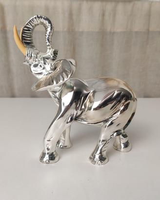 Statua Elefante In Argento
