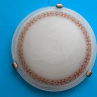 Plafoniera rotonda vetro opale (1128)