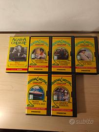 Agatha Christie- lotto VHS da collezione-De Agosti