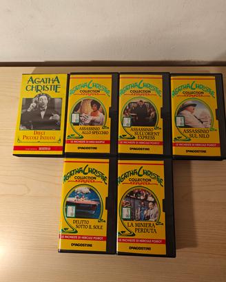 Agatha Christie- lotto VHS da collezione-De Agosti