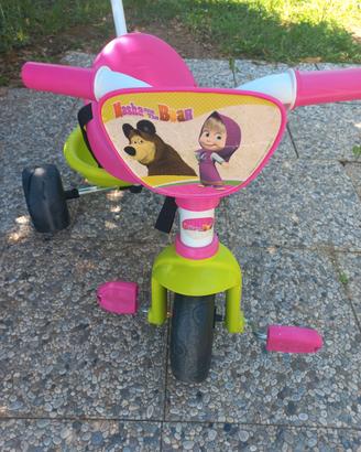 triciclo bambini Masha e Orso.