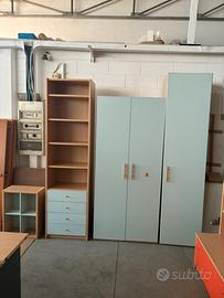 Libreria e mobili 2 ante