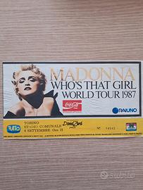 Biglietto concerto Madonna WHO'S THAT GIRL WORLD 