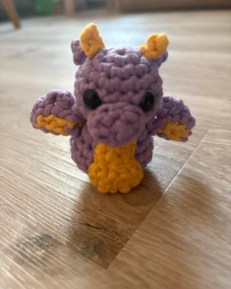 Draghetto Uncinetto fatto a mano 8 cm - Amigurumi
