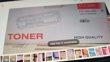 2 toner per stampante epson cx 16  c1600