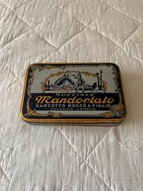 Scatola latta mandorlato Garzotto Cologna Veneta