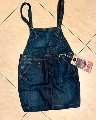 Salopette gonna in jeans GURU – Taglia 30 – Nuova