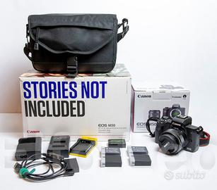 Canon EOS M50+15-45+borsa Canon CB-SB130+altro