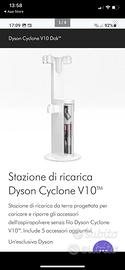 Stazione di ricarica dyson v10 con accessori