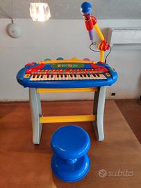 tastiera con microfono per bambini