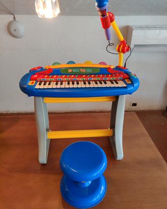 tastiera con microfono per bambini