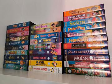 LOTTO VHS ANIMAZIONE WALT DISNEY CON OMAGGIO