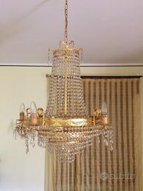 Lampadario da Soffitto in Cristallo Swarovski