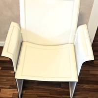 4 Sedie in cuoio design di Mattei Grassi