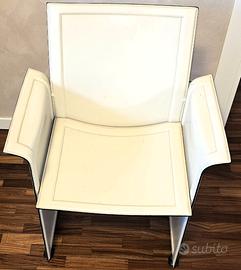 4 Sedie in cuoio design di Mattei Grassi