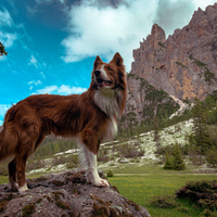 Due cucciolate di Border Collie