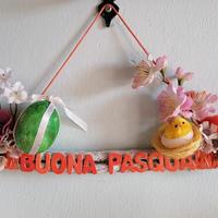 fuoriporta Pasqua decorazione ghirlanda pasquale 