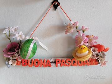 fuoriporta Pasqua decorazione ghirlanda pasquale 