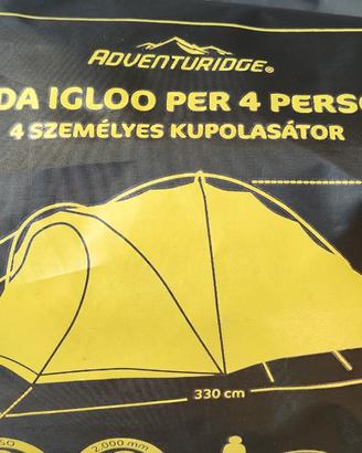 Tenda igloo per 4 persone