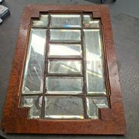 SPECCHIO CORNICE VETRATE ARTISTICHE STILE ART NOUV