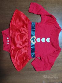 abito neonata tema babbo natale 