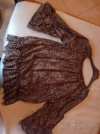 blusa leopardata