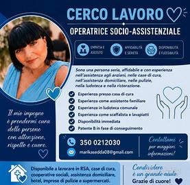 lavoro come badante, pulizie e assistenza