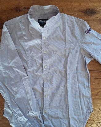 Blauer Camicia manica lunga cotone