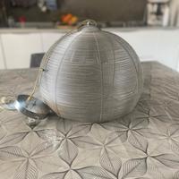 Lampadario da cucina moderno in metallo satinato