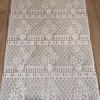 Coppia tende uncinetto filet misura 59,5 x90