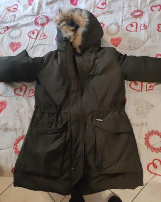 Giubbotto Woolrich da bambina verde originale 