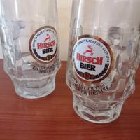 6 boccali birra vetro 