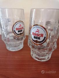 6 boccali birra vetro 