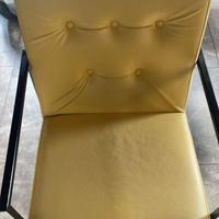 26 Sedie moderne in similpelle gialla