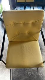 26 Sedie moderne in similpelle gialla