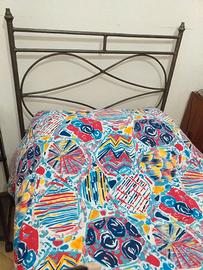 Letto singolo in ferro battuto pieno