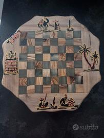 Scacchiera in legno di ulivo