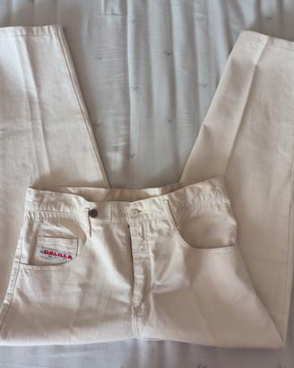 Pantalone donna beige 