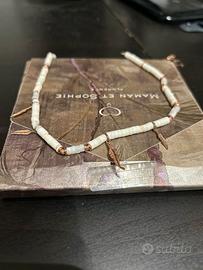 Collana d'argento Maman et Sophie 