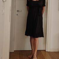 Abito Couture in stile imperiale marrone