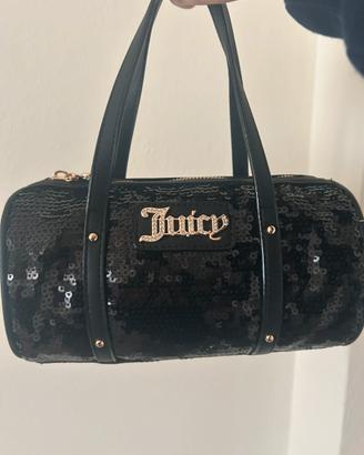 borsa glitterata nera di juicy couture